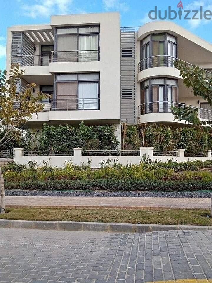 Garden apartment  for sale 131m in installments down payment of million Taj City First Settlement next to Madinaty in front of Cairo Airport 110% disc 18