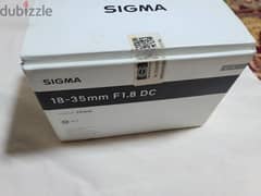 sigma 18-35 art f1.8 canon lens عدسة كانون