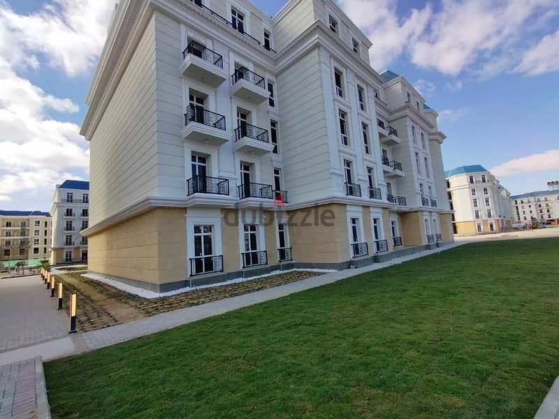 For sale, a 233 sqm apartment, double view, sea side, finished, ready for delivery, in the Latin Quarter, New Alamein, in installments over the longes 2