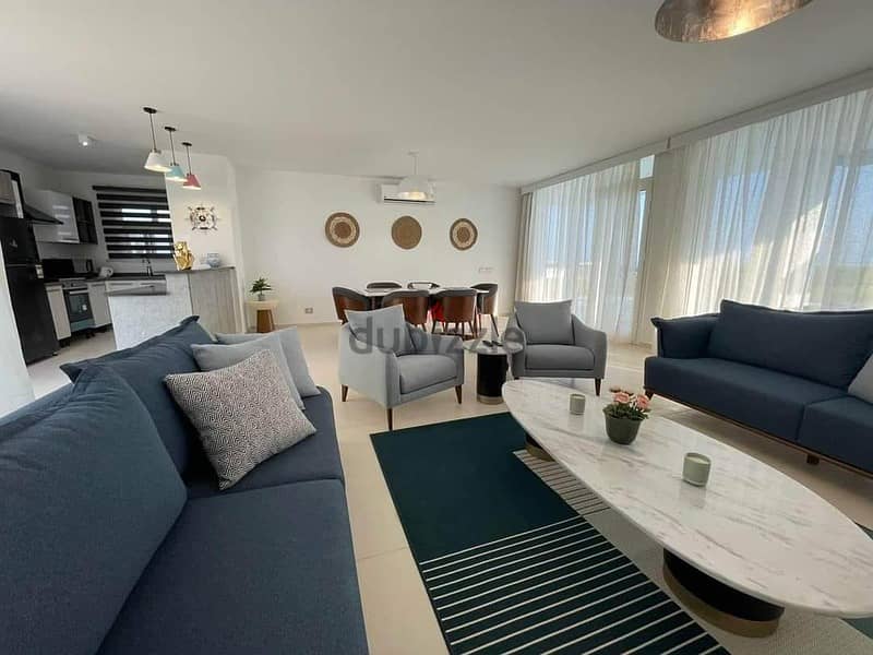 110m apartment in Fouka Bay North Coast (Serviced Apartment), direct to the sea, with a 10% contract downpayment and 8 years interest-free installment 2