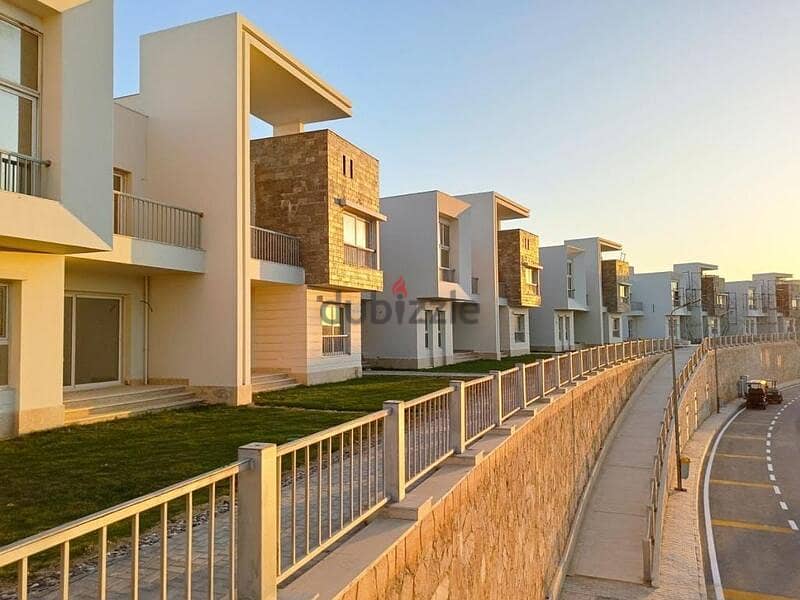 Get a cash discount on a chalet with immediate delivery in Ras El Hekma, Sea View, with full finishing 9