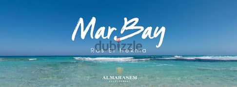 شاليه للبيع فيو بحر في مار باي راس الحكمة Mar Bay by Al marasem بأقساط 8 سنين 0