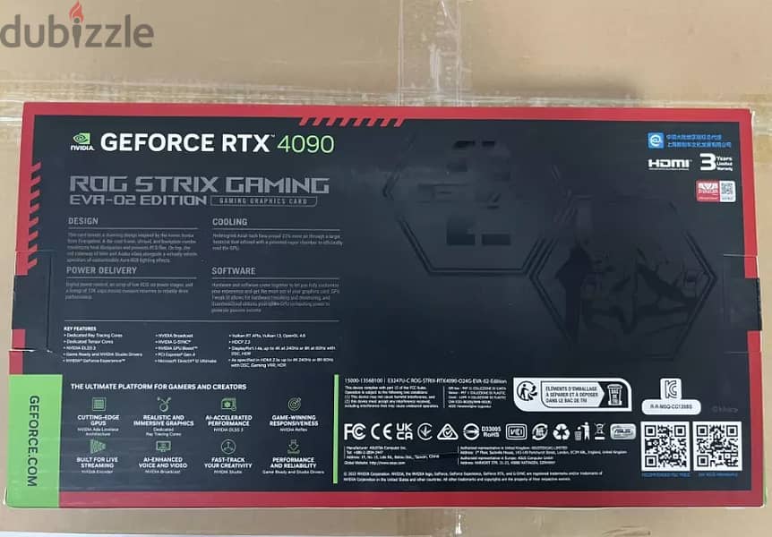 NEW ASUS ROG STRIX NVIDIA GeForce RTX 4090 24GB OC EVA-02 Edition 5