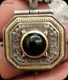 kostantino Seni Nicklas sterling silver and gold 18k and onix