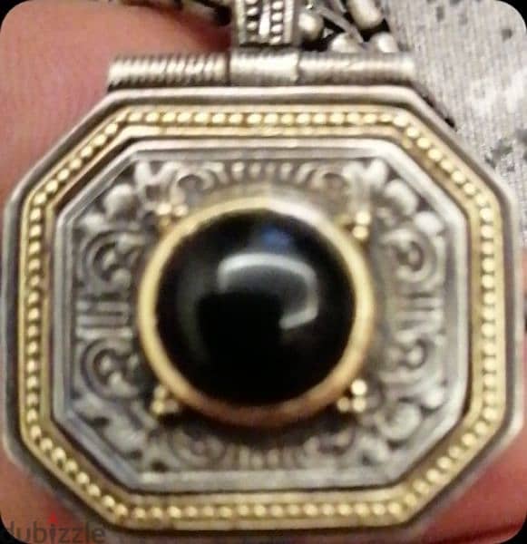 kostantino Seni Nicklas sterling silver and gold 18k and onix 1