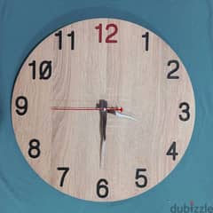 ساعة حائط خشبيه  - wooden clock