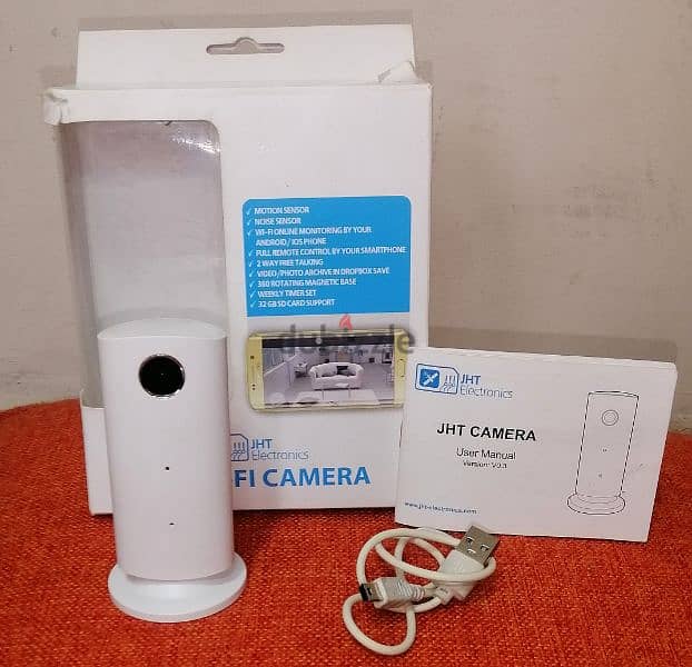 كاميرا عالية الدقة للمراقبة اللاسلكية IP + WiFi + IR Night Vision 4