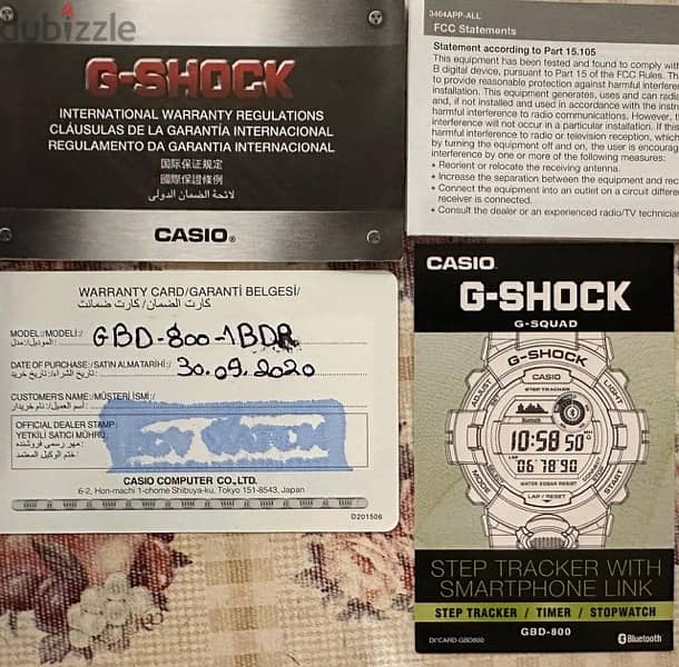 Casio G-shock G-squad Analoge/digital model num: gbd-800 2