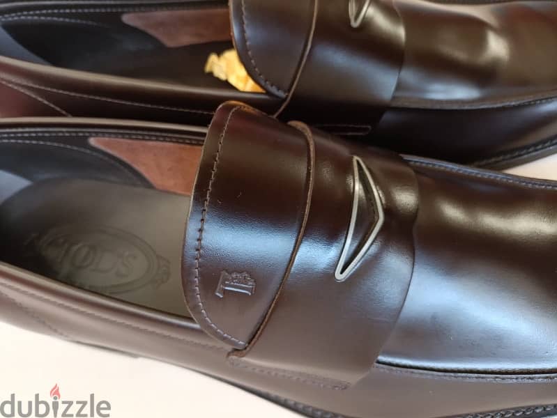 حذاء كلاسيك ايطالي جلد طبيعي بالكامل جديد تماما 7