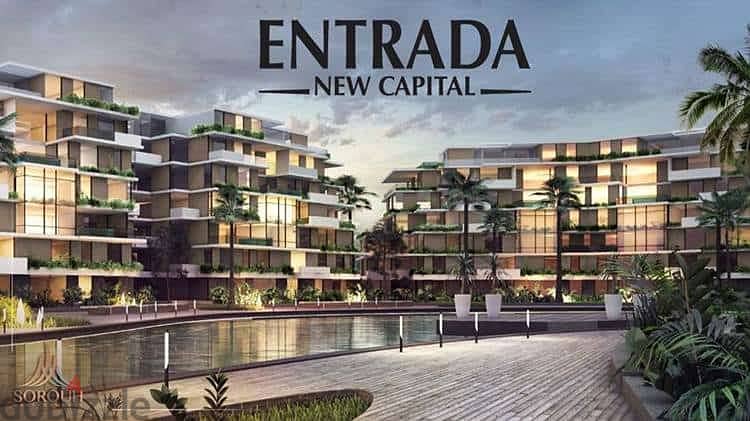 Get 10% discount and book your semi-finished apartment in Entrada, the Administrative Capital, in the heart of R7, area of ​​93 square meters. 9