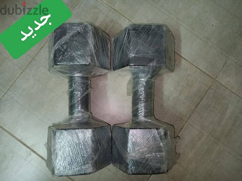 2 Dumbbells 10kg | ٢ دمبل 10كجم 0