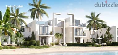 Chalet 95m for sale in Salt Village Tatweer Misr North Coast Fully Finished and sea view near the new Alamein, Sidi Abdelrahman and, Fouka bay road