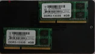 8GB 4×2 Ram DDR3 Laptop