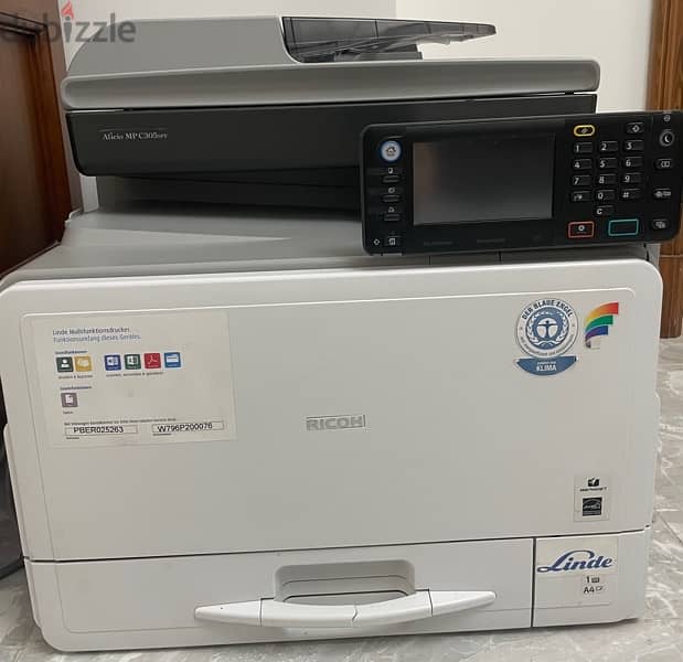 Ricoh MP 301 printer بحالة ممتازة 0