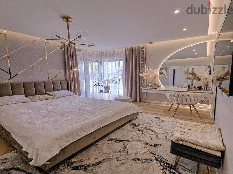 Finished 3-room apartment with air conditioners, close receipt, in the heart of Sheikh Zayed 3