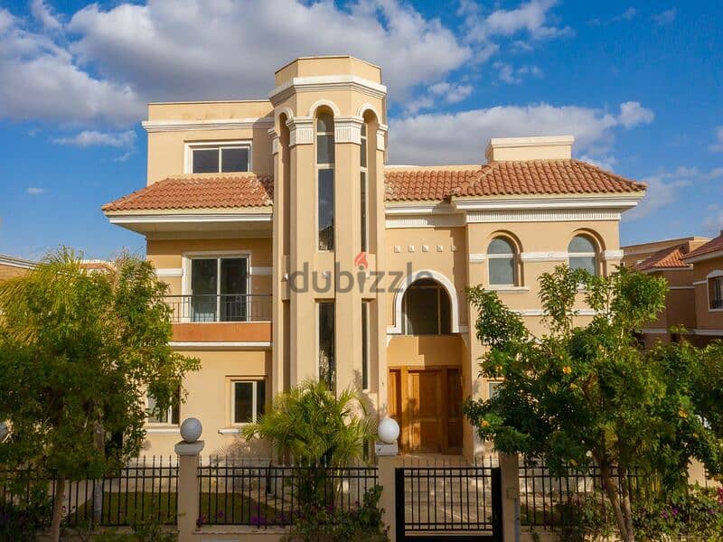 Twin house ready to move for sale in Cleopatra Palace Compound in front of Gate 1 Madinaty 9
