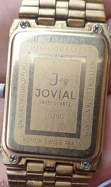 ساعة جوفيال كوارتز سويسرى بحالة ممتازة 6