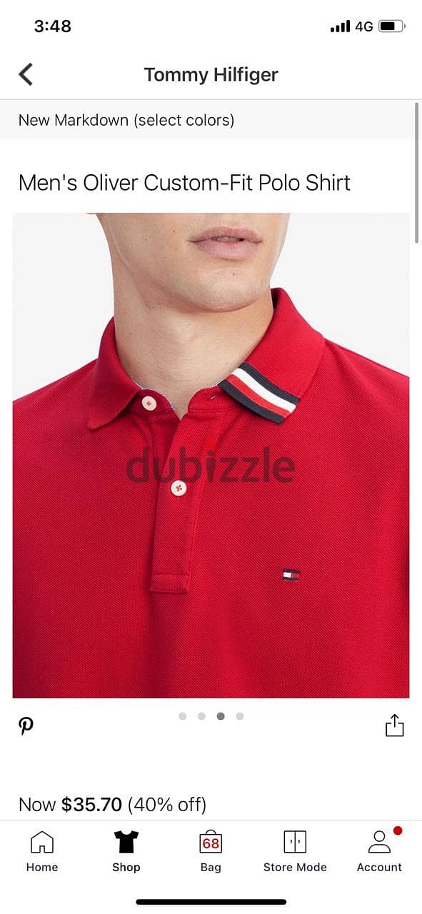 Original Tommy Hilfiger polo shirt from Tommy store USA 1