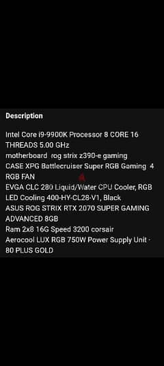 Processor I9 GPU 2070 Super