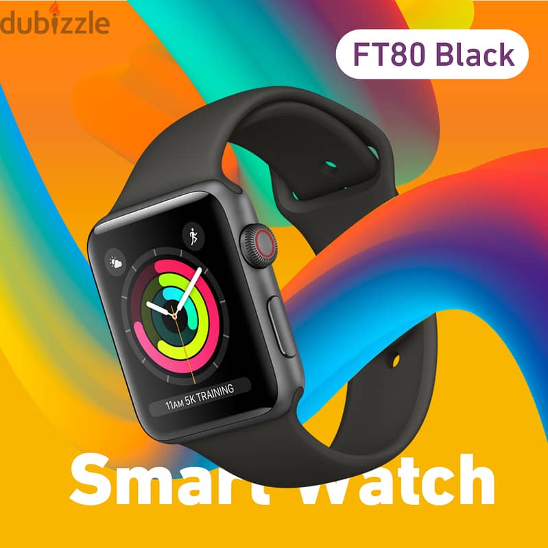 Smart Watch FT80 Black 1