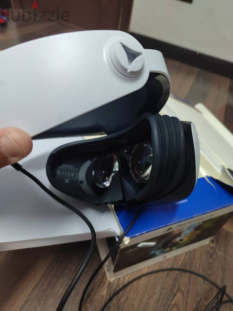Play Station PS5 VR2 PSVR2 نظاره الواقع الافتراضي ومعاه لعبتين و حامل 6
