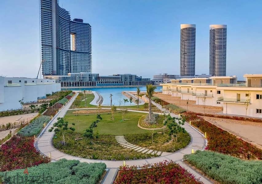 شقة للبيع 215 م متشطبة بالكامل  جاهزه للمعاينة  فى ابراج العلمين  سيتي ايدج  El Alamin Tower City Edge أستلام سنة 7