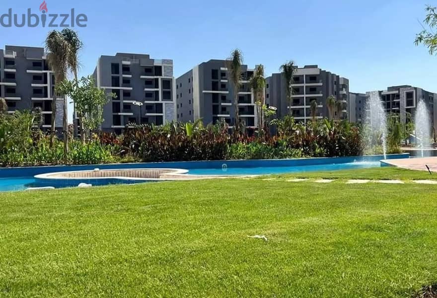 For sale, a 154 sqm apartment, fully finished, in comfortable installments, in a full-service compound in 6th of October 2