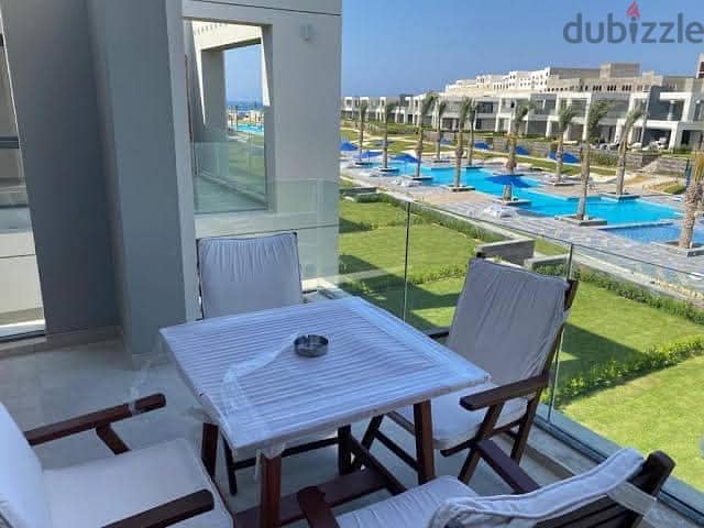 chalet for sale 3 bed sea view with garden 23% discount in La Vista Ras El Hekma nearfrom Alamein City, fully finished, installments 6 years 26