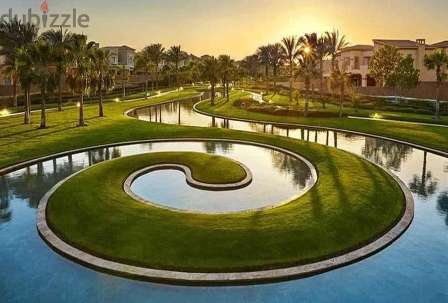 apartment, 166m double view on the landscape and lake in the TAJ City Compound best phase Origami Golf directly in front of Cairo Airport, Suez Road, 9