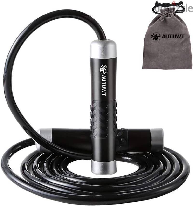 AUTUWT Weighted Skipping Rope 1LB,Heavy Jump Rope 0