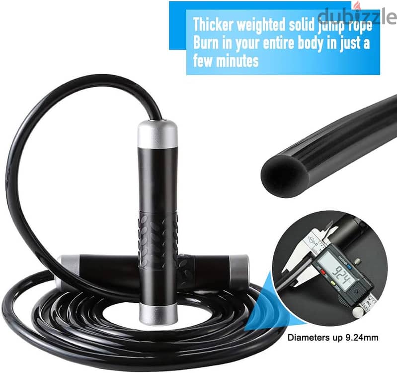 AUTUWT Weighted Skipping Rope 1LB,Heavy Jump Rope 1