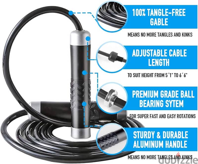 AUTUWT Weighted Skipping Rope 1LB,Heavy Jump Rope 2