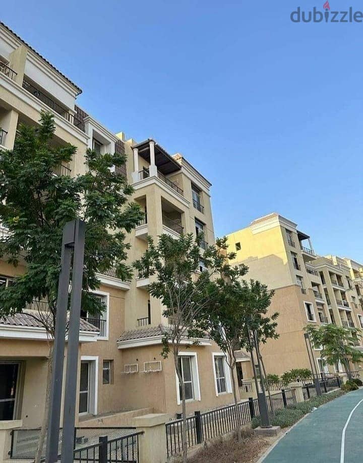 Apartment for sale, 155 meters, in Sarai Compound, minutes from the Fifth Settlement, with a 5% down payment and also a 42% discount on ca 3