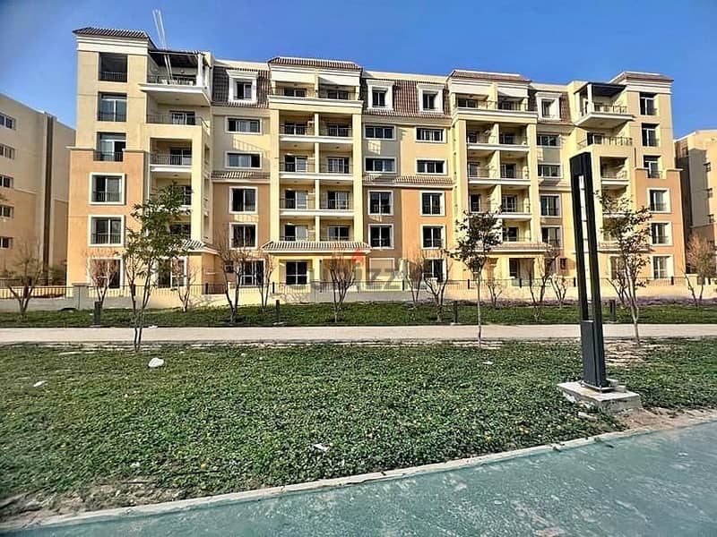 Apartment for sale, 155 meters, in Sarai Compound, minutes from the Fifth Settlement, with a 5% down payment and also a 42% discount on ca 5