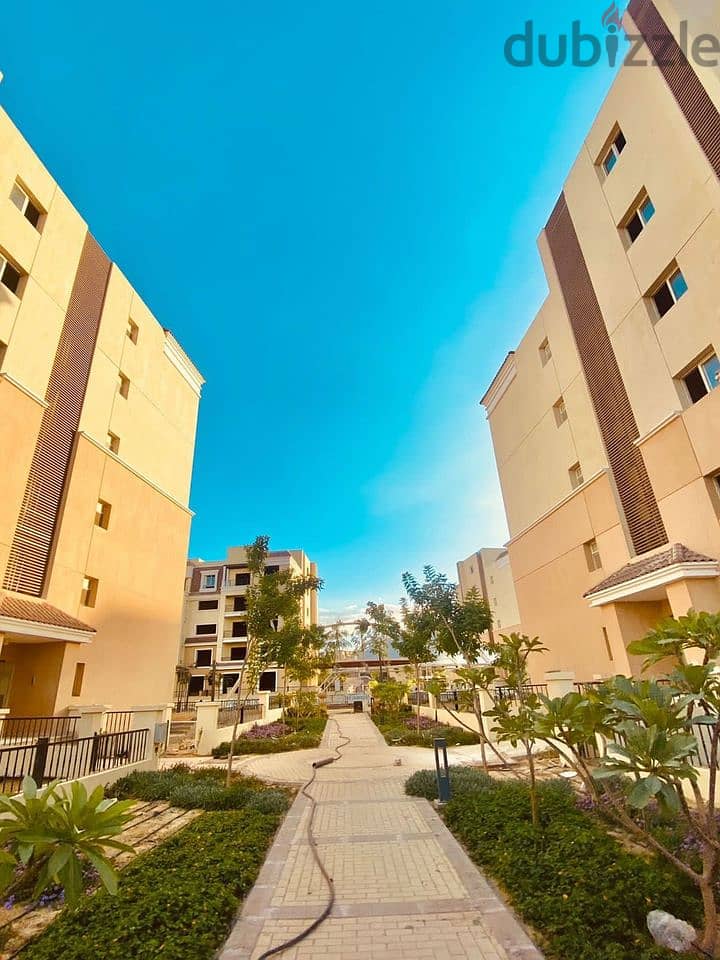 Apartment for sale, 155 meters, in Sarai Compound, minutes from the Fifth Settlement, with a 5% down payment and also a 42% discount on ca 8