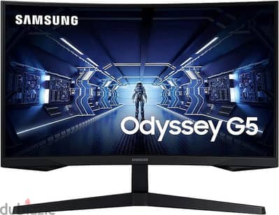 Samsung Odyssey g5 32 inch screen جديده متبرشمه بضمان ٣ سنوات