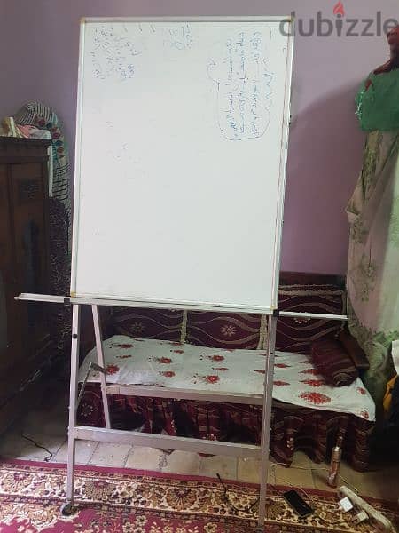 white board 120*90 + stand سبورة مع ستاند قوي جدا 0