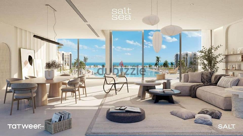With Tatweer Misr, own a fully finished twin house of 165 square meters in the purest sea in Salt, North Coast 2