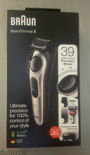 Braun beard trimmer 5 with attachments new with sealed box 2