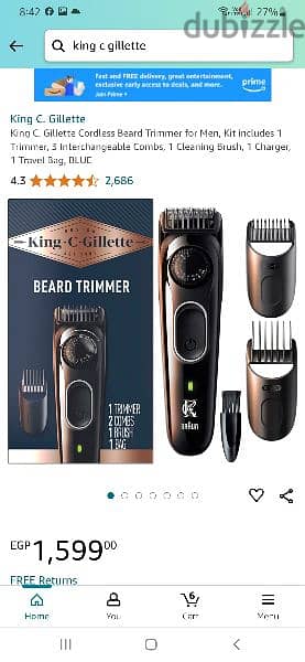 KING c Gillette machine for beard . . easy and light 0