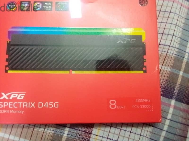 XPG SPECTRIX D45G  4133Mhz DDR4 RGB 8GB X2 Kit 0