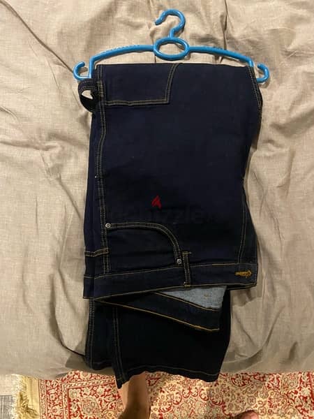 Carpenter Jeans Dark Blue with Brown Stitching Navy. Ev 0