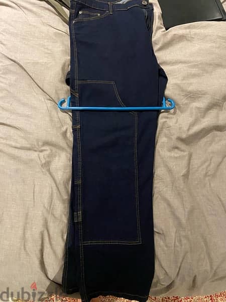 Carpenter Jeans Dark Blue with Brown Stitching Navy. Ev 1