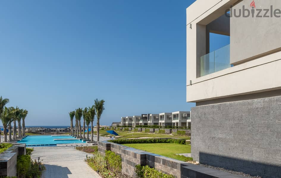 Directly on the sea, a fantastic twin house view villa with a down payment of 3 million in La Vista Ras El Hekma 4