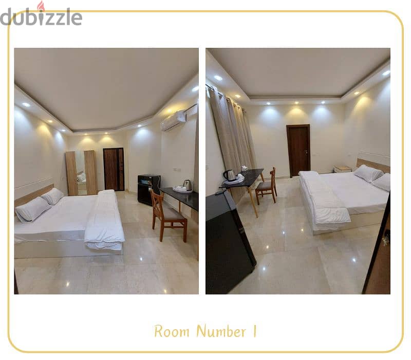 Room + private bathroom غرفة فندقية 3