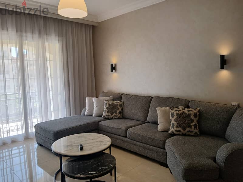 LUXURIOUS  fully furnished Apartment for rent in Regent's park  minutes away from point 90 mall شقه لقطه مفروش للايجار بجوار الجامعه الامريكيه 1