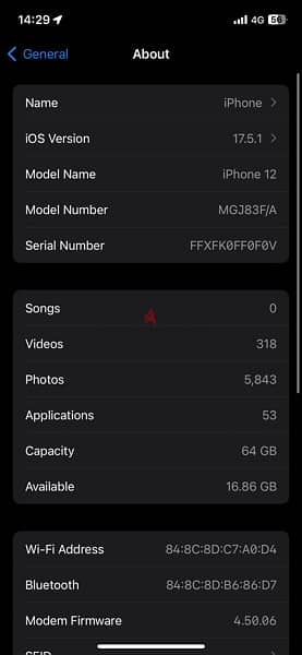 Iphone 12 64GB 6