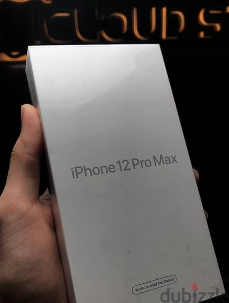 عرض علي iPhone  12 Promax 256 GB جديد متبرشم بضمان سنه من ابل 0