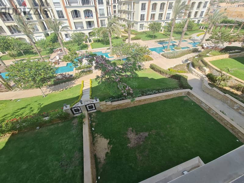 Apartment 140m semi furnished  with AC's and kitchen for rent in Regent's park compound 0