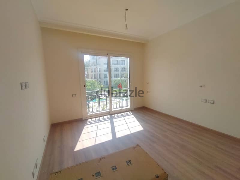 Apartment 140m semi furnished  with AC's and kitchen for rent in Regent's park compound 2
